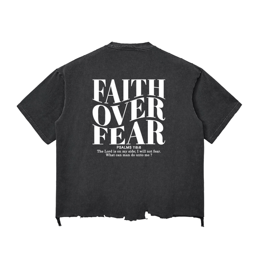 His Flock - Faith Over Fear - Raw Hem