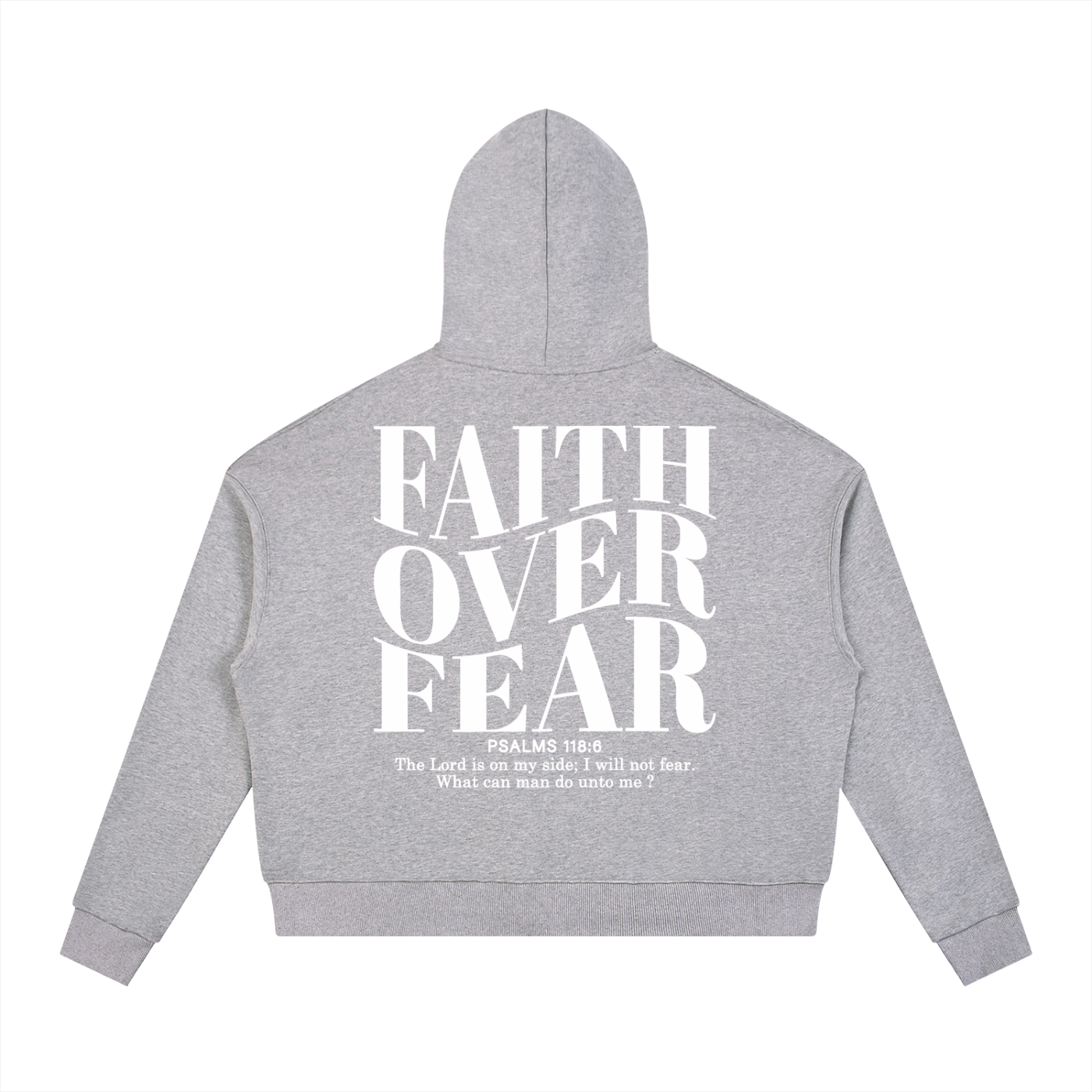 His Flock - Faith Over Fear - Contrast Hoodie