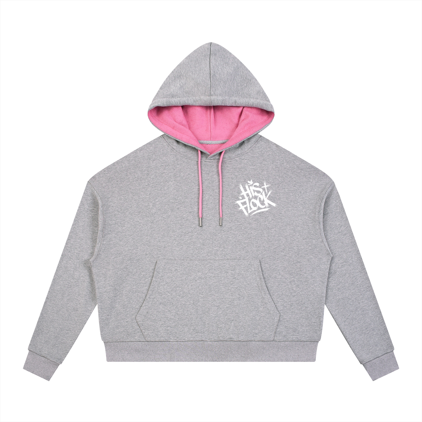 His Flock - Faith Over Fear - Contrast Hoodie